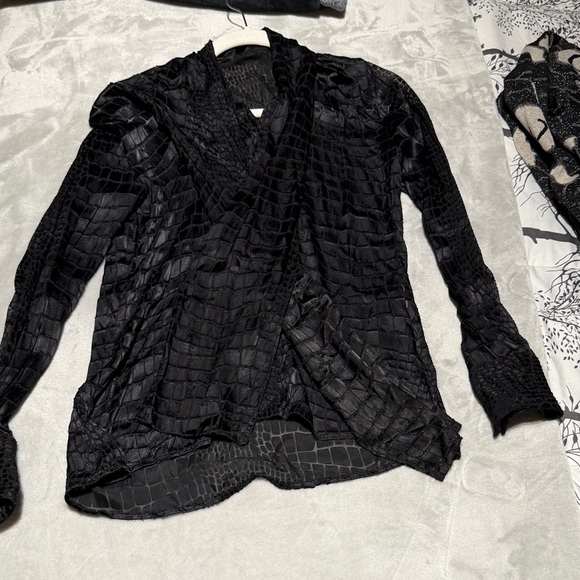 Versace Tops - Versace Black Textured Women's Top